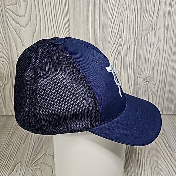 Pacific Headwear Pro Model Blue Trucker Hat Detriot Tigers MLB - Picture 2 of 9